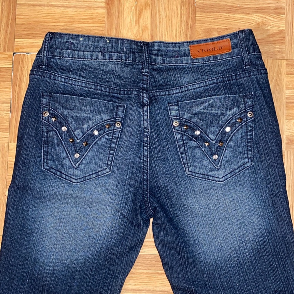 vigold skinny jeans mid-rise (dark blue wash)